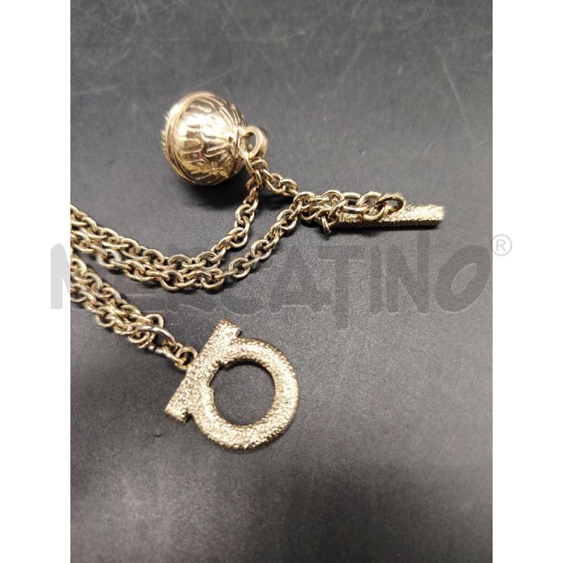 BRACCIALE FERRAGAMO DORATO PALLINE  | Mercatino dell'Usato Roma eur 2