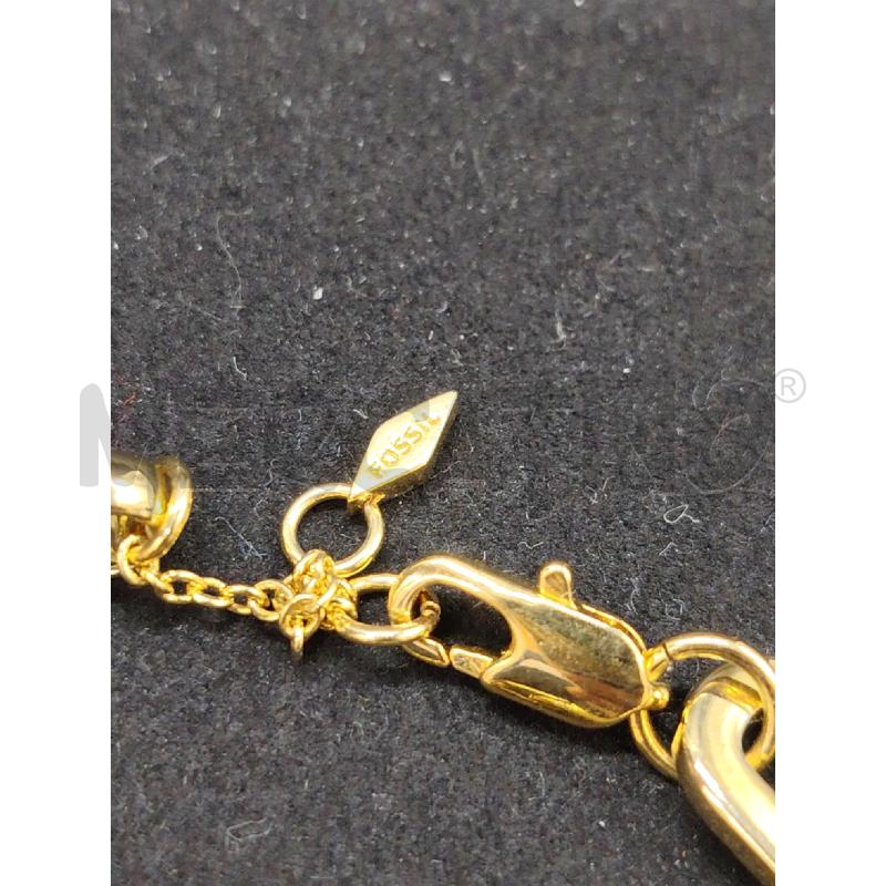 BRACCIALE FOSSIL DORATO CATENA | Mercatino dell'Usato Roma eur 3