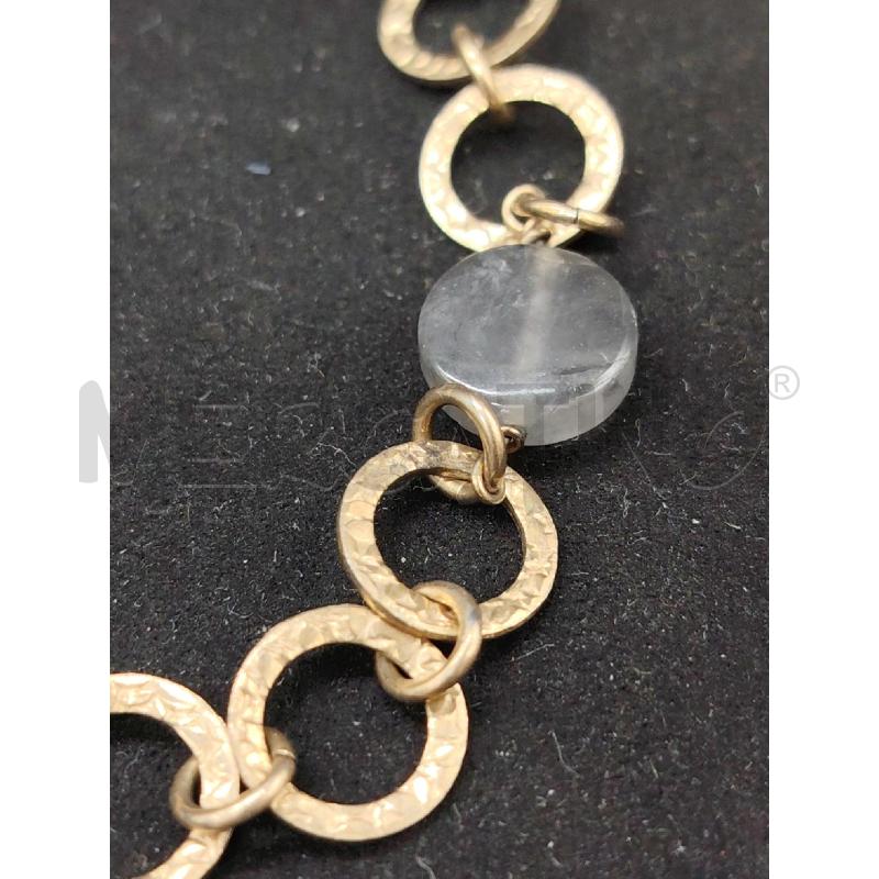 BRACCIALE FUSION CERCHI PIETRE GRI | Mercatino dell'Usato Roma eur 4