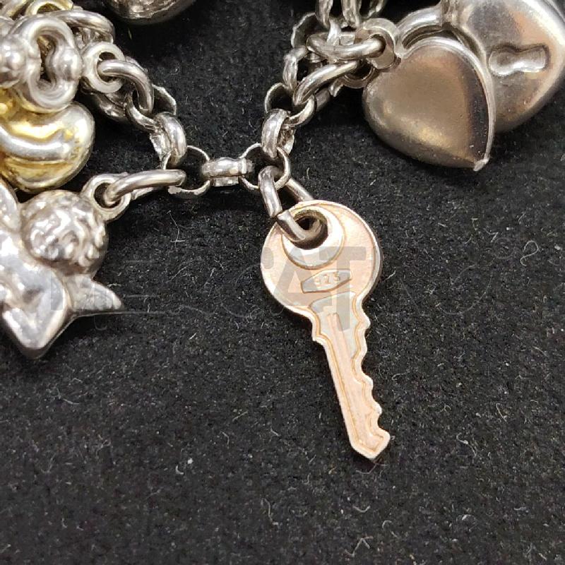 BRACCIALE FUSION CHARM ANGIOLETTI CUORICINI CHIAVI  | Mercatino dell'Usato Roma eur 4