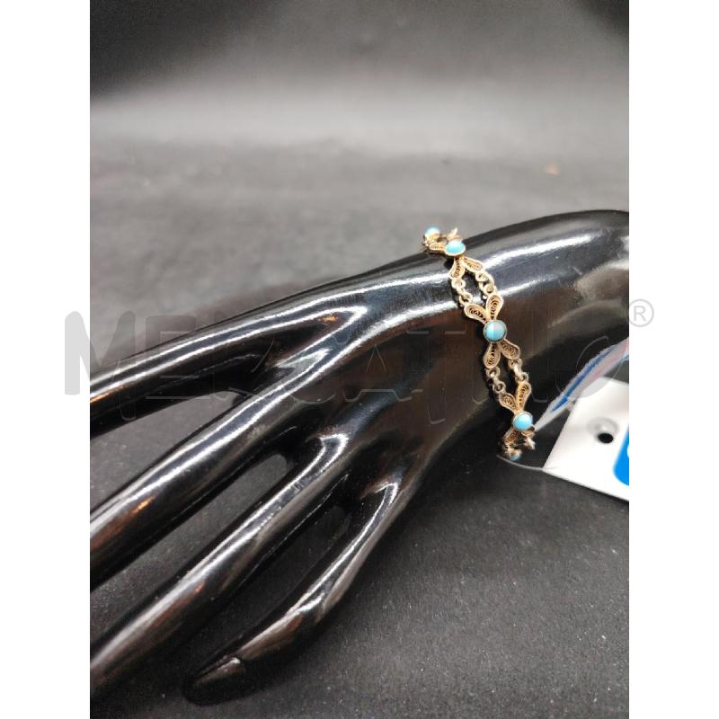 BRACCIALE FUSION FILIGRANA PALLINE TURC | Mercatino dell'Usato Roma eur 1