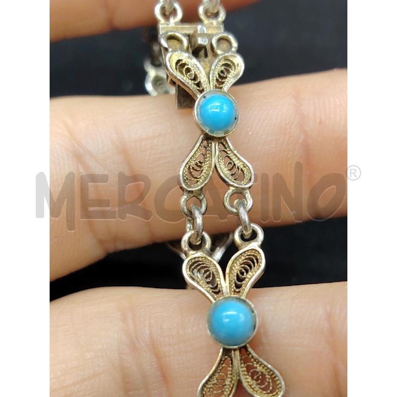 BRACCIALE FUSION FILIGRANA PALLINE TURC | Mercatino dell'Usato Roma eur 2