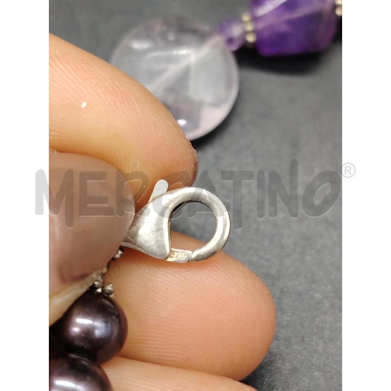 BRACCIALE FUSION PIETRE VIO LILL  | Mercatino dell'Usato Roma eur 2