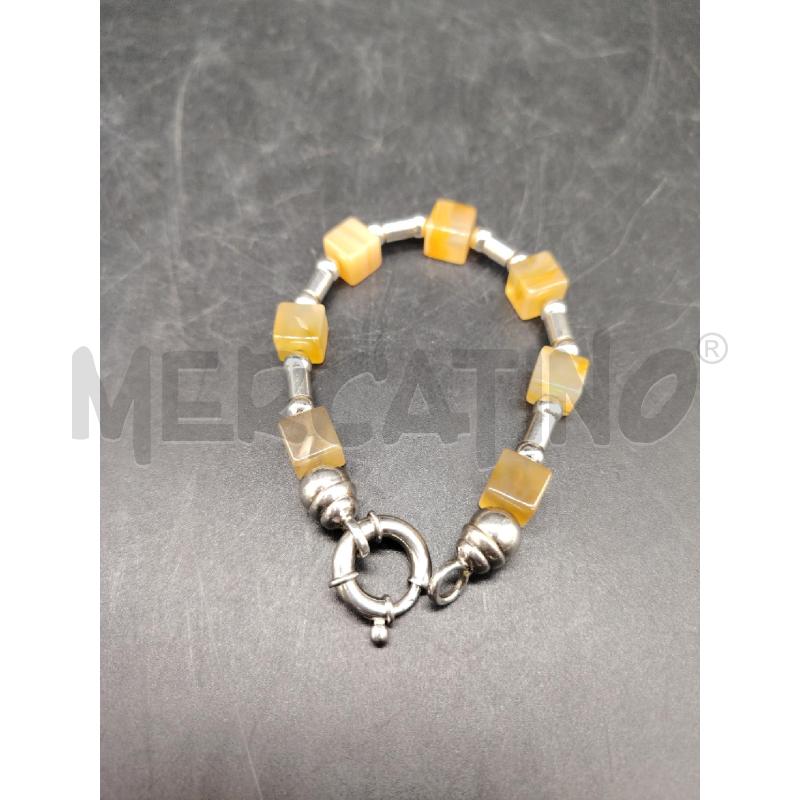 BRACCIALE FUSION QUADRATI COLOR/BEI  | Mercatino dell'Usato Roma eur 1