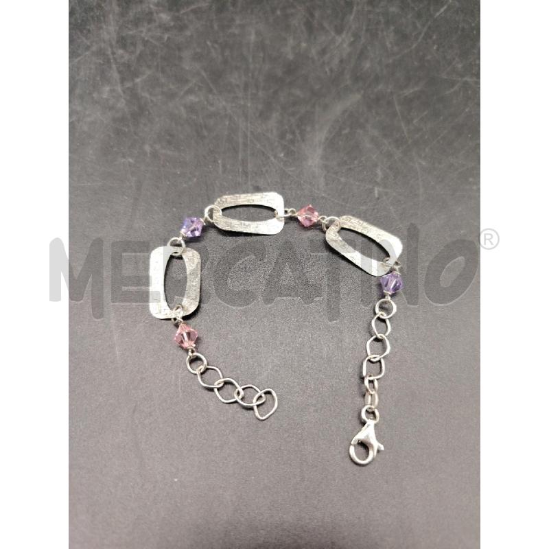 BRACCIALE FUSION RETT VUOTI PIETRE RS VIO  | Mercatino dell'Usato Roma eur 1