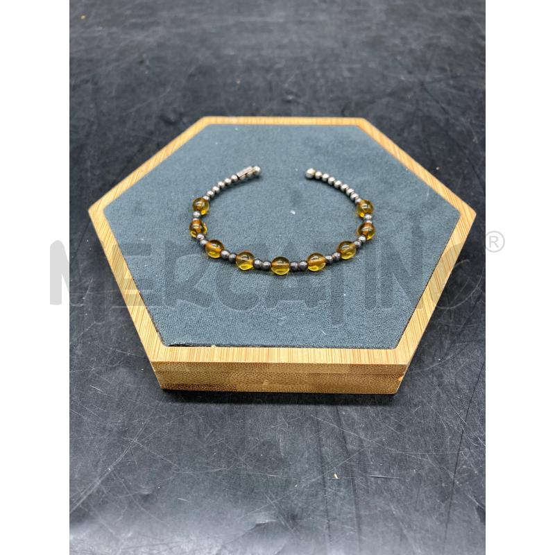 BRACCIALE FUSION RIGIDO PALLINE GIALLE | Mercatino dell'Usato Roma eur 1
