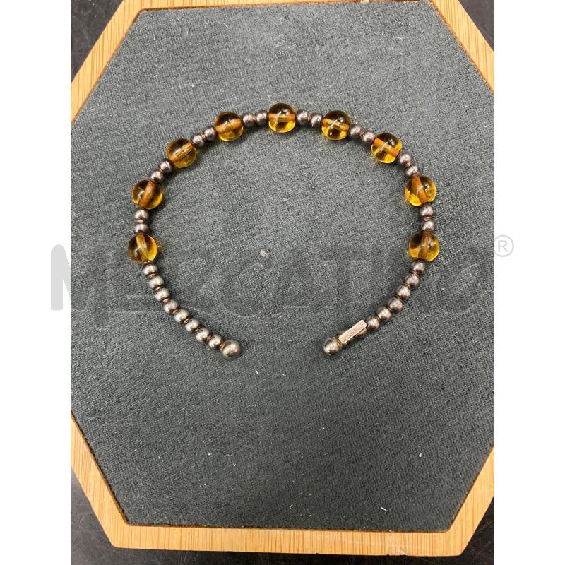 BRACCIALE FUSION RIGIDO PALLINE GIALLE | Mercatino dell'Usato Roma eur 2