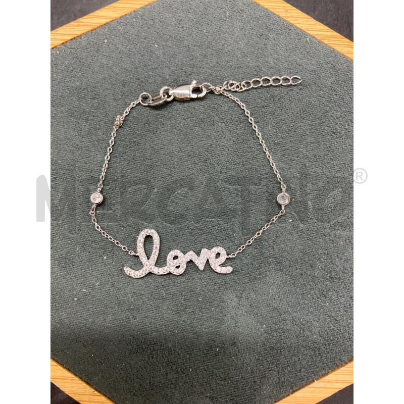 BRACCIALE FUSION SCRITTA LOVE STRASS | Mercatino dell'Usato Roma eur 1