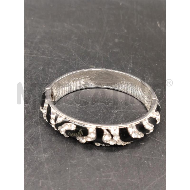 BRACCIALE GUESS RIGIDO NERO STRASS | Mercatino dell'Usato Roma eur 1