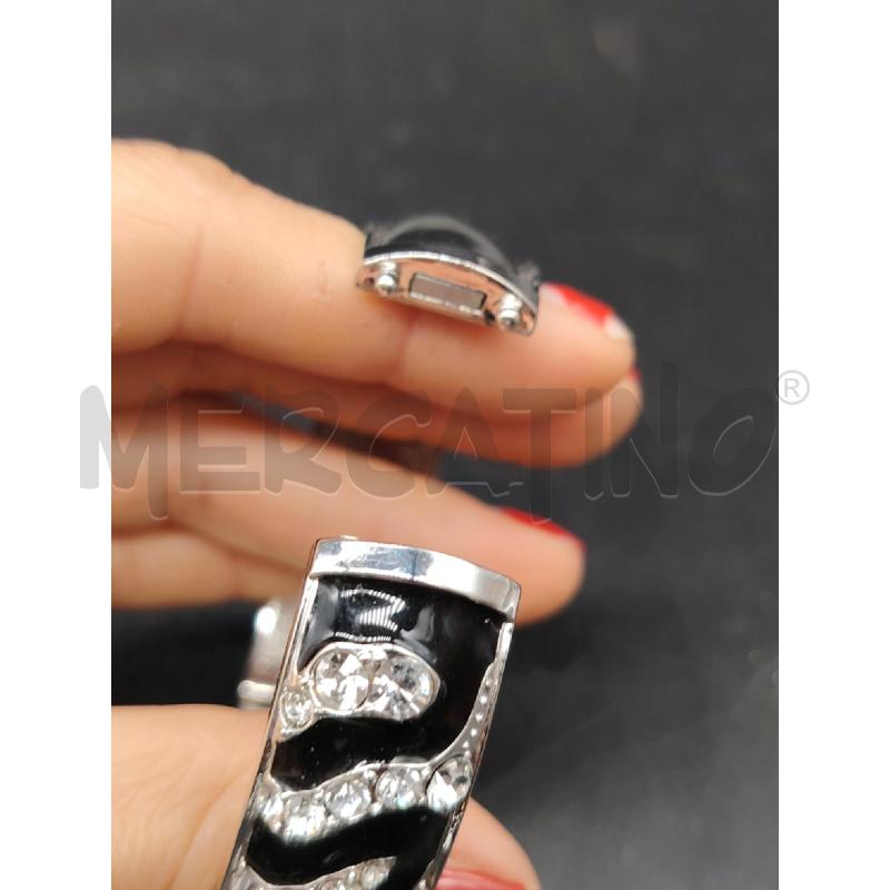BRACCIALE GUESS RIGIDO NERO STRASS | Mercatino dell'Usato Roma eur 3