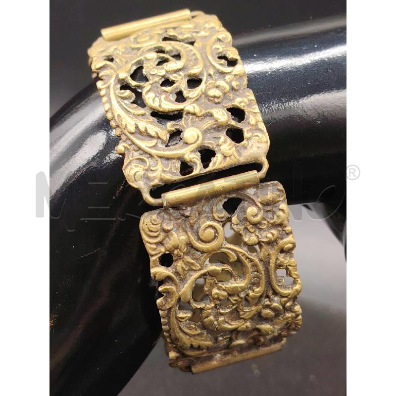 BRACCIALE OTTONE FIORI RAMI | Mercatino dell'Usato Roma eur 2