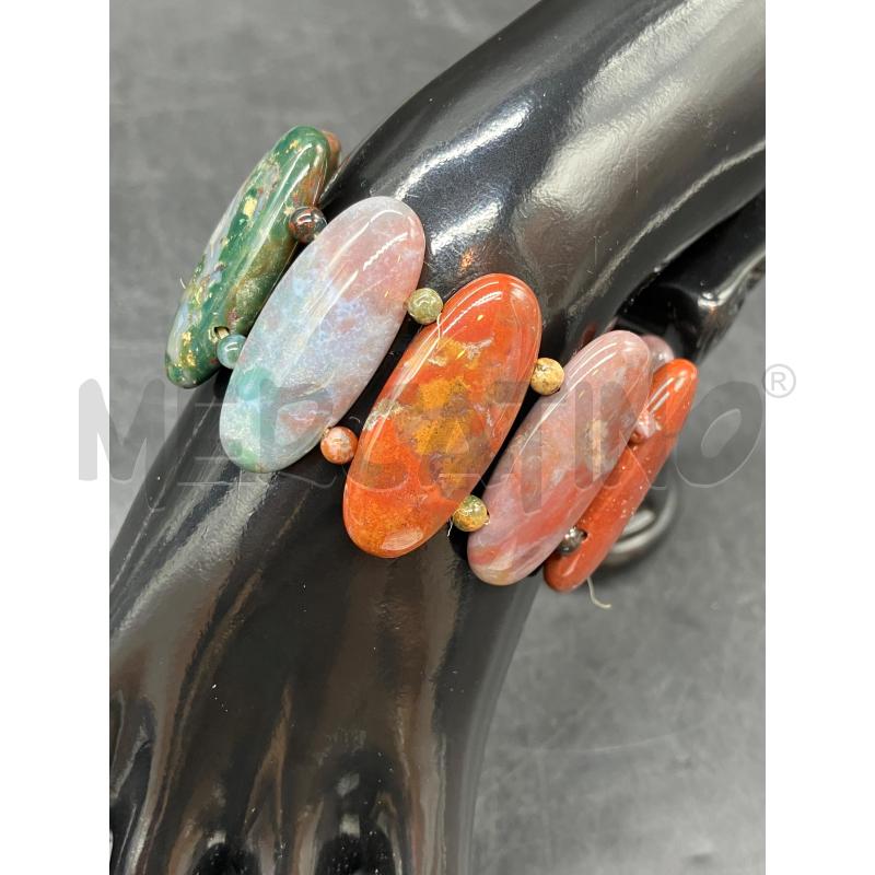 BRACCIALE OVALI PIETRE DURE COLOR | Mercatino dell'Usato Roma eur 3