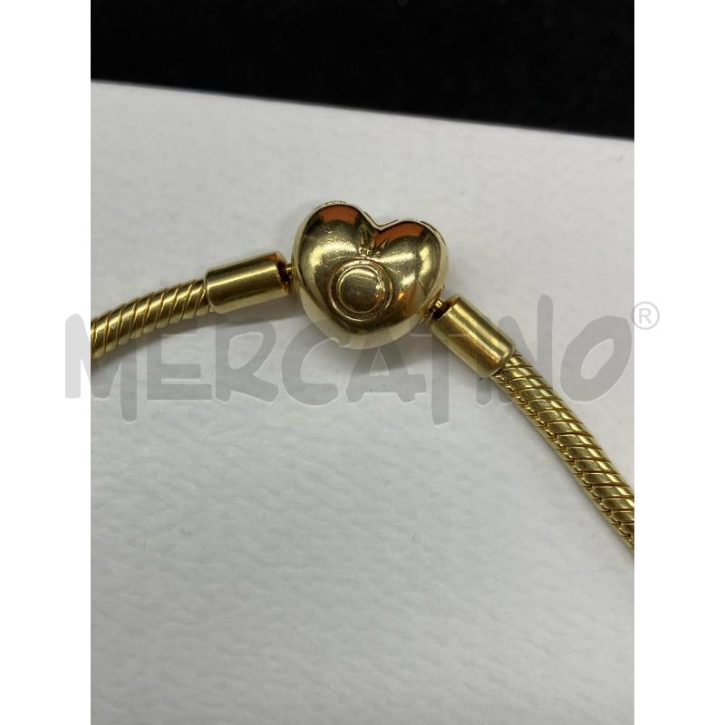 BRACCIALE PANDORA DOR CHIUS CUORE+SCATOLA | Mercatino dell'Usato Roma eur 3