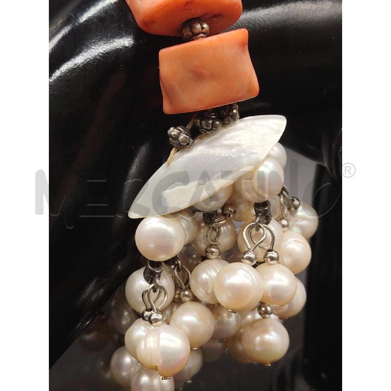 BRACCIALE PERLE DU FIUME CORALLO | Mercatino dell'Usato Roma eur 2