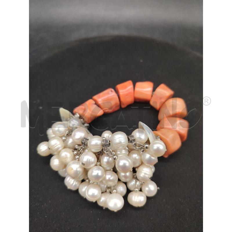 BRACCIALE PERLE DU FIUME CORALLO | Mercatino dell'Usato Roma eur 3