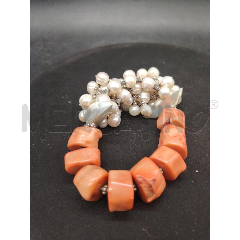 BRACCIALE PERLE DU FIUME CORALLO | Mercatino dell'Usato Roma eur 4