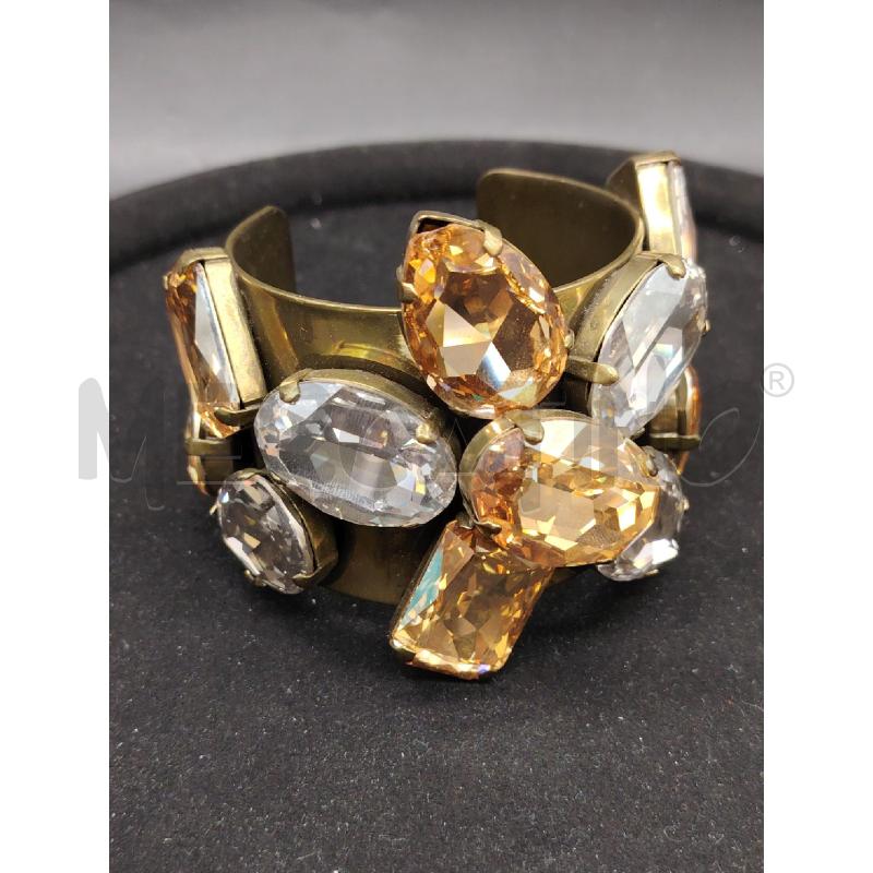 BRACCIALE RIGIDO MAXI PIETRE TRASP ARAN | Mercatino dell'Usato Roma eur 1