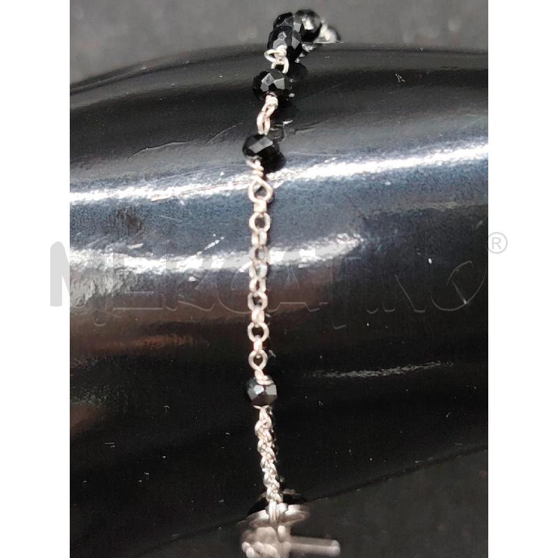 BRACCIALE ROSARIO AMEN FUSION NERO | Mercatino dell'Usato Roma eur 2