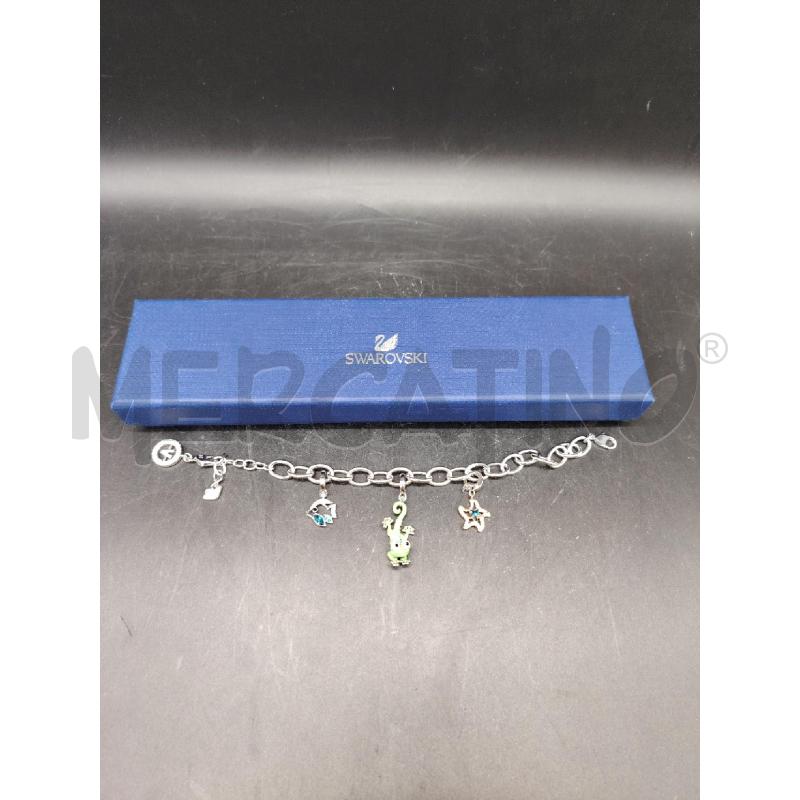 BRACCIALE SWAROVSKI CHARM ANIMALETTI LETTERA V | Mercatino dell'Usato Roma eur 1
