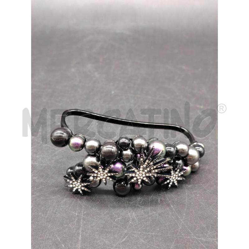 BRACCIALE SWAROVSKI MANO RIGIDO PALLINE NE VIO STRASS | Mercatino dell'Usato Roma eur 1