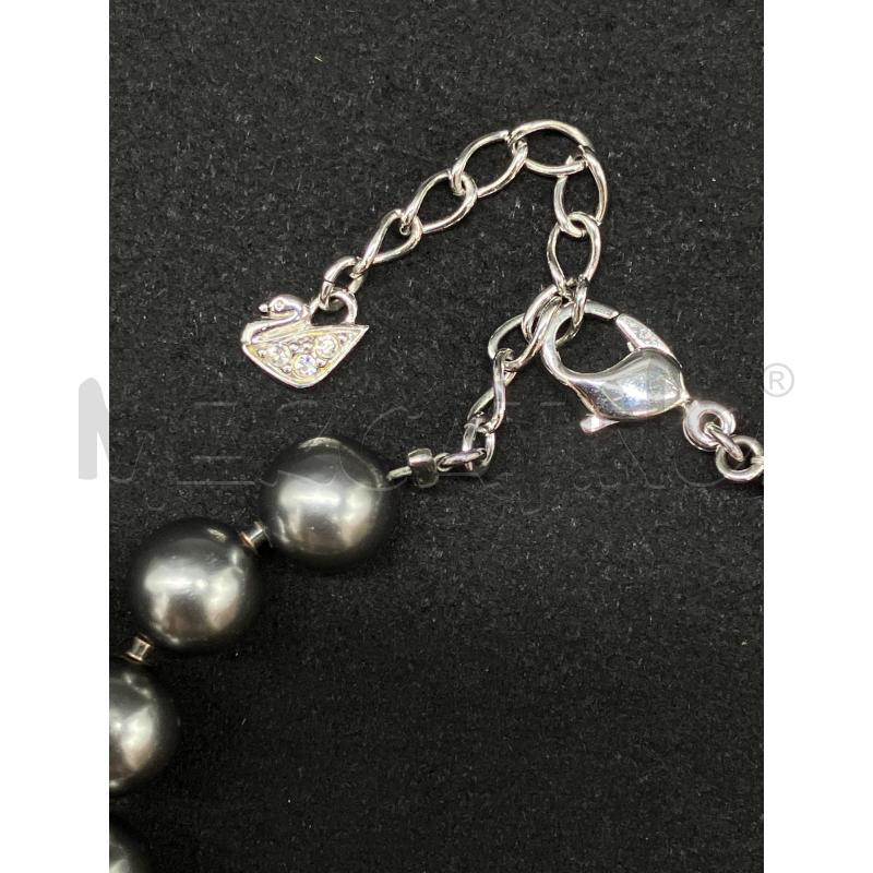 BRACCIALE SWAROVSKI  PERLE NE  | Mercatino dell'Usato Roma eur 2