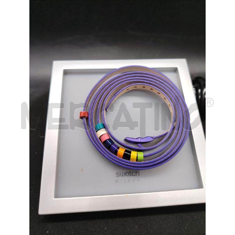 BRACCIALE SWATCH VIOLA BARILOTTI COLOR | Mercatino dell'Usato Roma eur 2