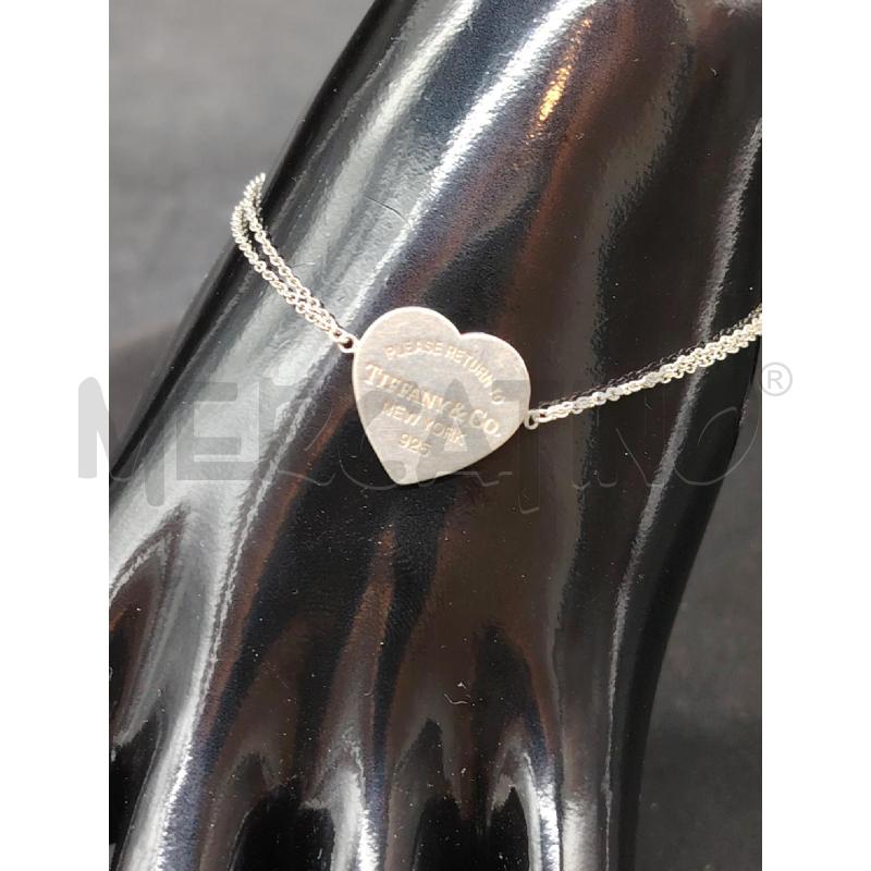 BRACCIALE TIFFANY FUSION CUORE DOPPIO FILO | Mercatino dell'Usato Roma eur 2