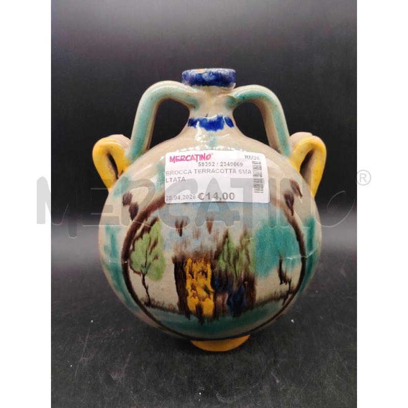 BROCCA TERRACOTTA SMALTATA  | Mercatino dell'Usato Roma eur 1
