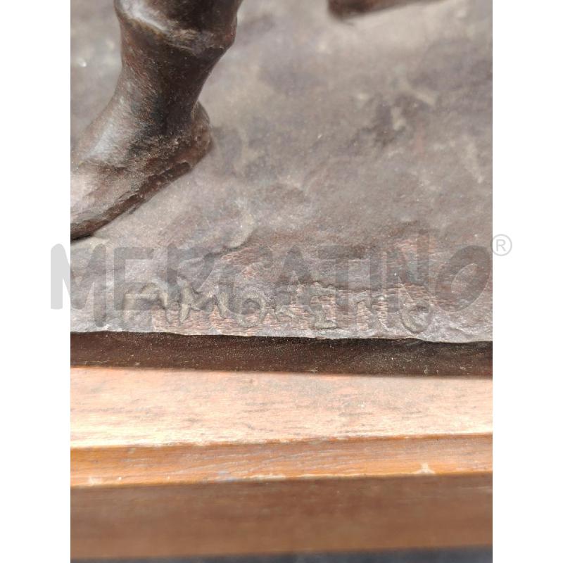 BRONZO A FIRMA MARIO MORETTO GIOCOLIERE | Mercatino dell'Usato Roma eur 3