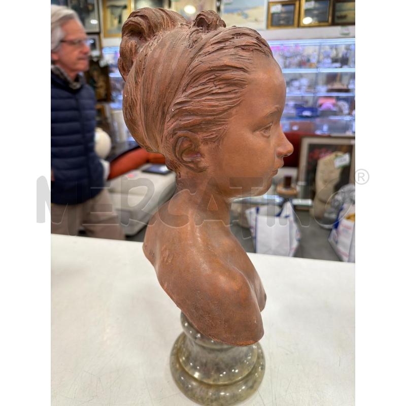BUSTO TERRACOTTA HOUDON PARIS 1785 | Mercatino dell'Usato Roma eur 3