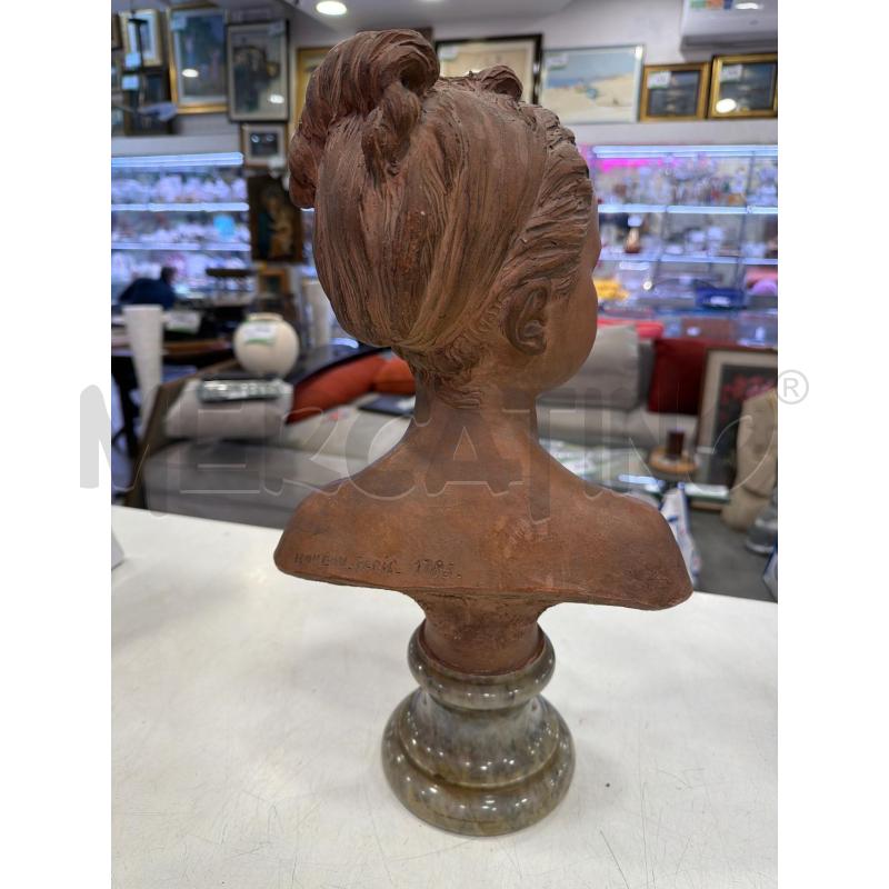 BUSTO TERRACOTTA HOUDON PARIS 1785 | Mercatino dell'Usato Roma eur 4