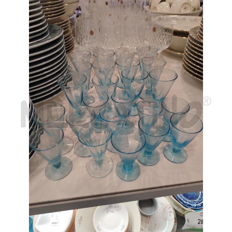 CALICI VETRO BLU  | Mercatino dell'Usato Roma eur 1