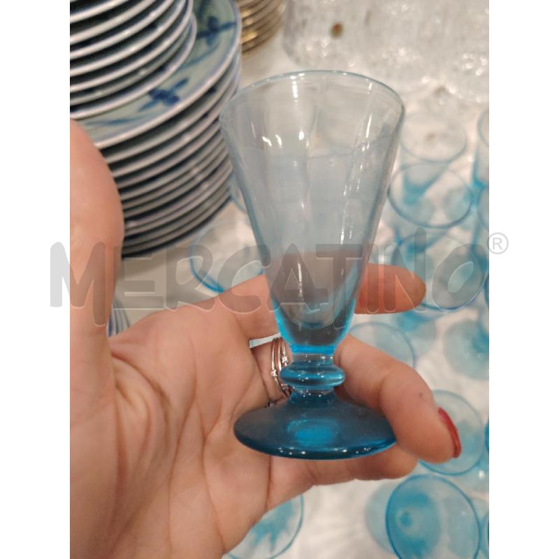 CALICI VETRO BLU  | Mercatino dell'Usato Roma eur 2