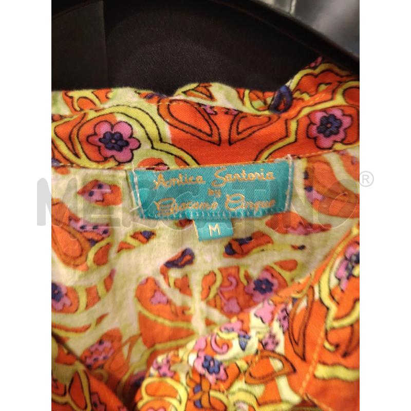 CAMICIA D ANTICA SARTORIA ARA FIORI LILLA | Mercatino dell'Usato Roma eur 2