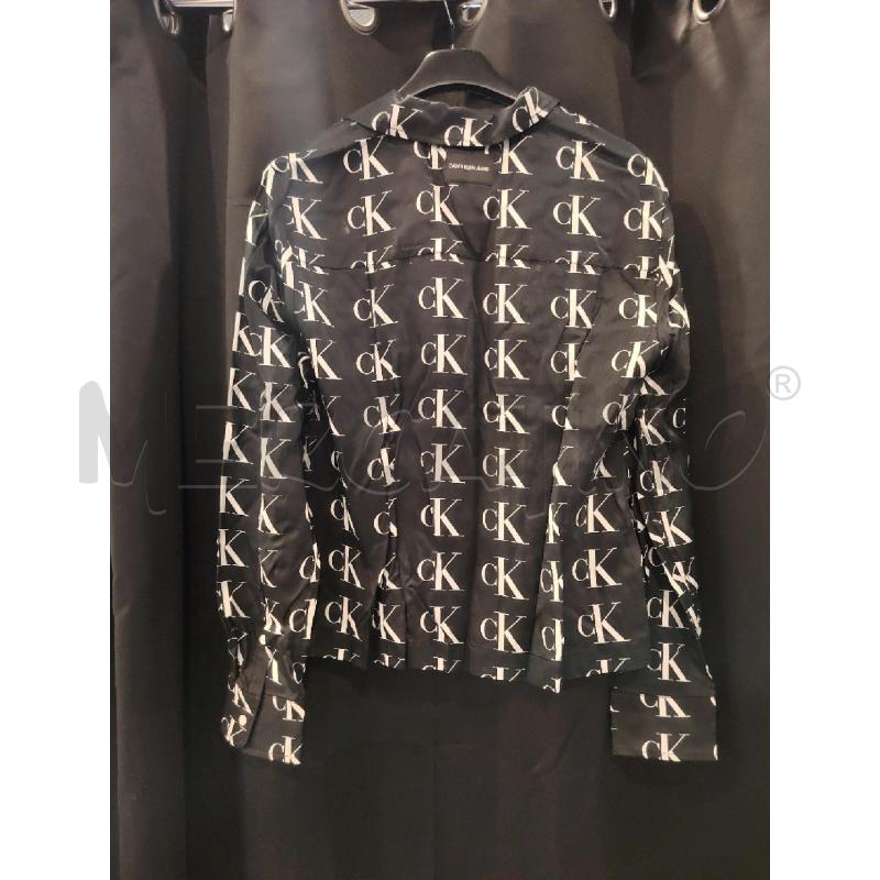 CAMICIA D CALVIN KLEIN JEANS NE LOGHI BIA  | Mercatino dell'Usato Roma eur 3