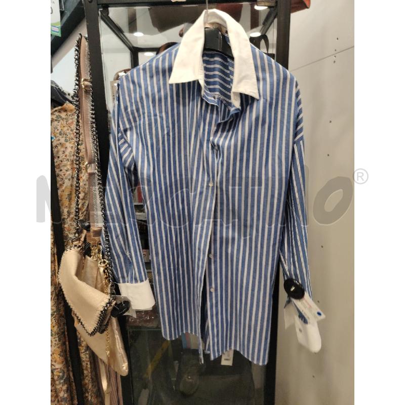 CAMICIA D CARLA G RIGHE BLU BIA | Mercatino dell'Usato Roma eur 1