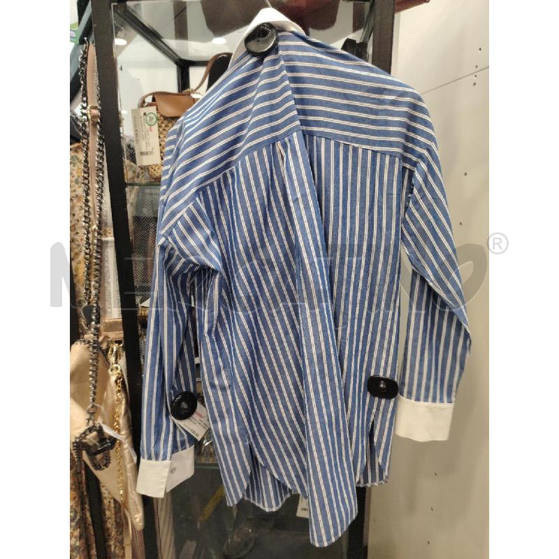 CAMICIA D CARLA G RIGHE BLU BIA | Mercatino dell'Usato Roma eur 3