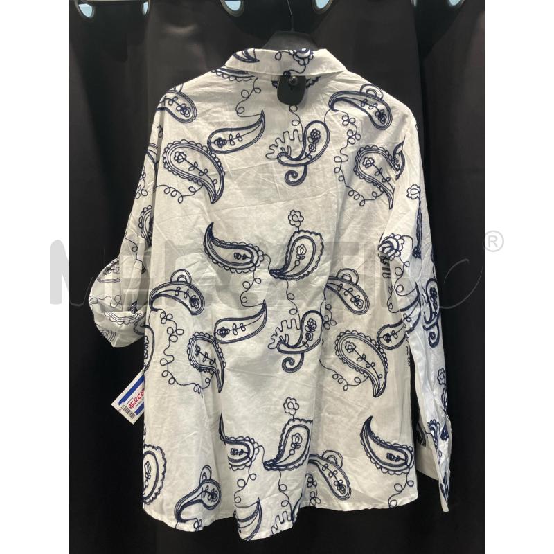 CAMICIA D CLERY BIA FANT PAISLEY BLU/MARR | Mercatino dell'Usato Roma eur 3