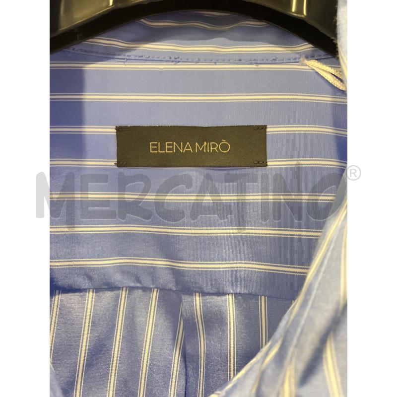 CAMICIA D ELENA MIRO RIGHE BIA BLU PALME PAILETTES ARA | Mercatino dell'Usato Roma eur 3
