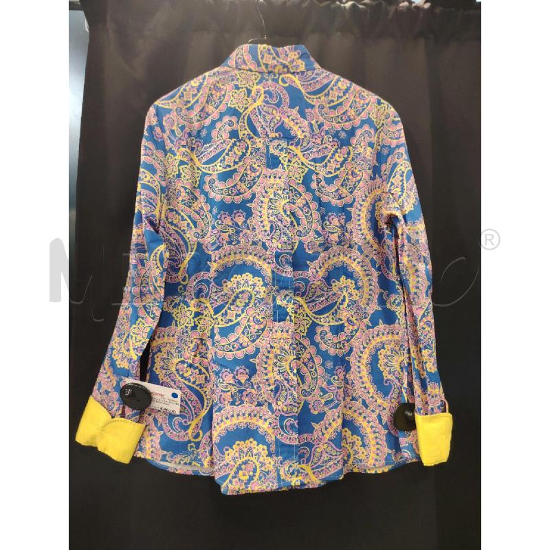 CAMICIA D GAIA BOLDETTI BLU FANT PAISLEY RS | Mercatino dell'Usato Roma eur 2