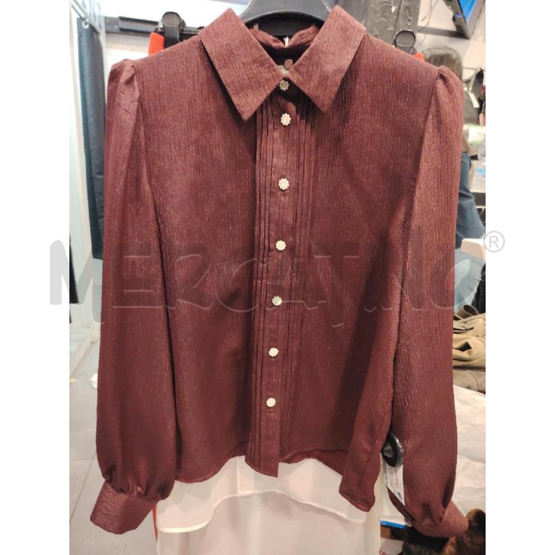 CAMICIA D ICHI BORDEAUX BOTTONI PERLINE | Mercatino dell'Usato Roma eur 1