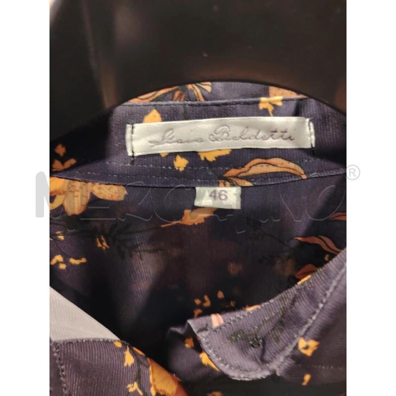 CAMICIA D ILARIA BALDETTI VIOLA FIORI ARA | Mercatino dell'Usato Roma eur 2