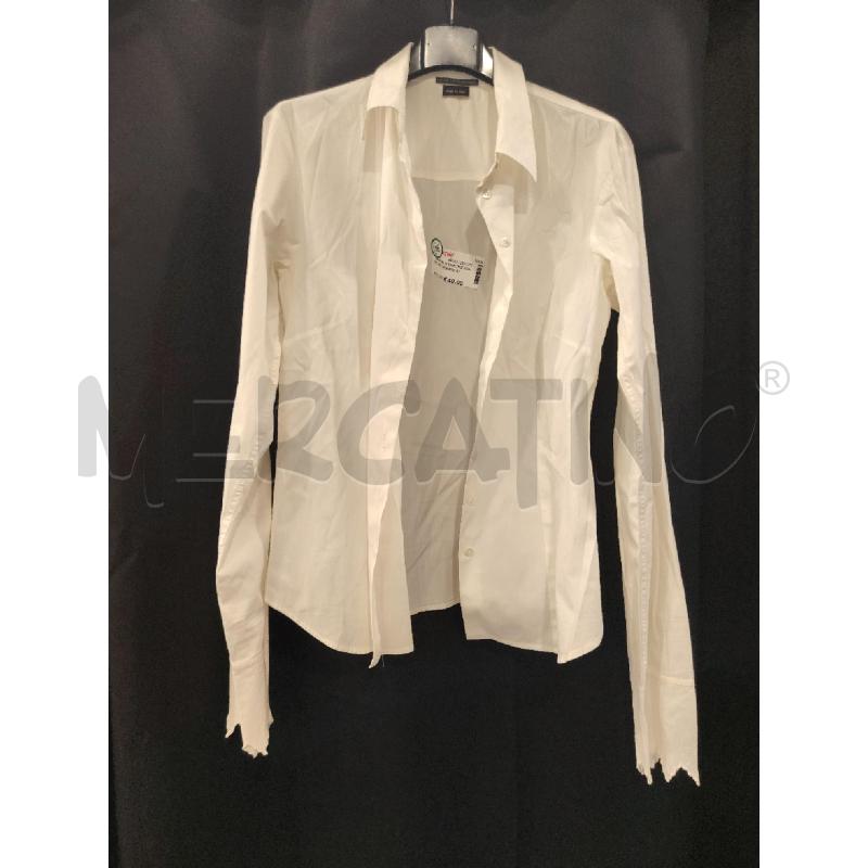 CAMICIA D MARTHIE FRANCOIS GIRBAUD BIA MANICHE LAVORATE | Mercatino dell'Usato Roma eur 1