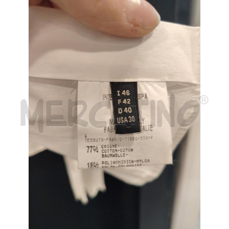 CAMICIA D MARTHIE FRANCOIS GIRBAUD BIA MANICHE LAVORATE | Mercatino dell'Usato Roma eur 2