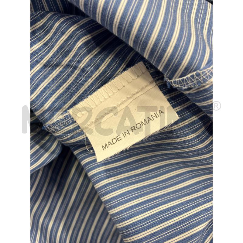 CAMICIA D SEVENTY RIGHE BIA AZZ SCOLLO RUOUGE  | Mercatino dell'Usato Roma eur 4