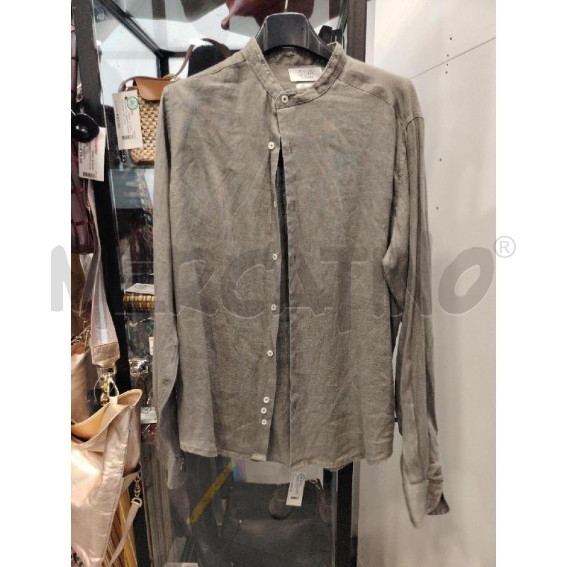 CAMICIA D SILVA LINO VERDE | Mercatino dell'Usato Roma eur 1