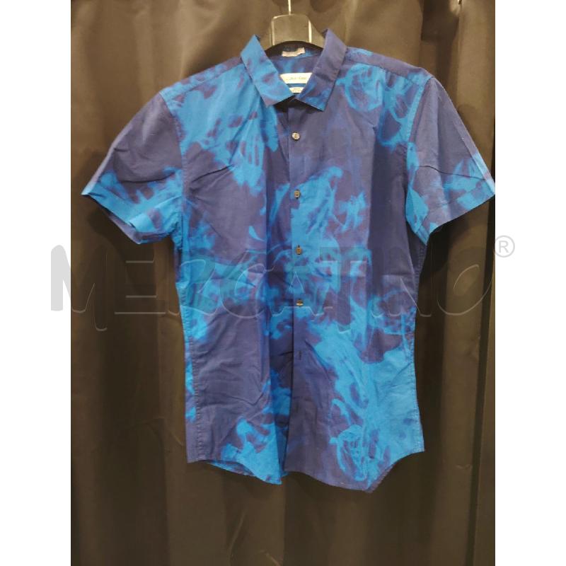 CAMICIA U CALVIN KLEIN AZZ BLU SFUMAT  | Mercatino dell'Usato Roma eur 1