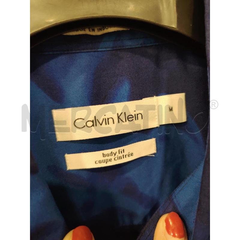 CAMICIA U CALVIN KLEIN AZZ BLU SFUMAT  | Mercatino dell'Usato Roma eur 2