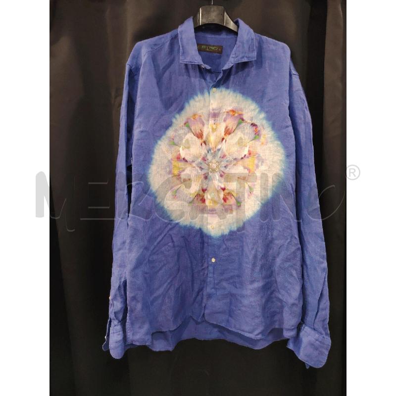 CAMICIA U ETRO VIO FIORE CENTRO LINO  | Mercatino dell'Usato Roma eur 1