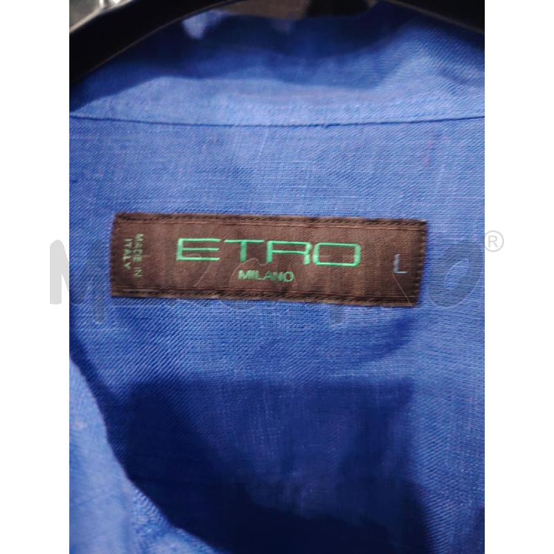 CAMICIA U ETRO VIO FIORE CENTRO LINO  | Mercatino dell'Usato Roma eur 2